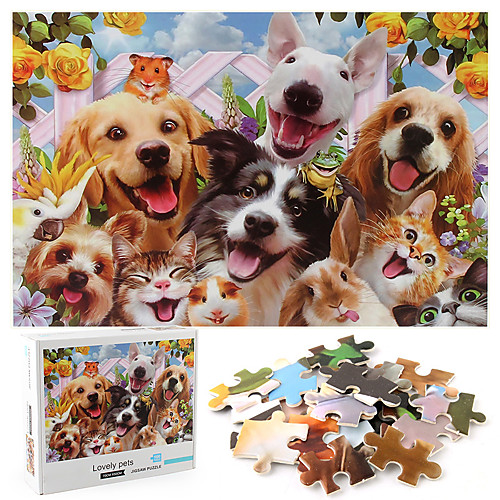 

1000 pieces jigsaw puzzle pet dog puzzle animal puzzle toy for children and adults