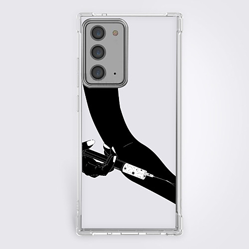 

Anime Black & White Phone Case For Samsung S21 S21 Plus S21 Ultra Unique Design Protective Case Shockproof Back Cover TPU