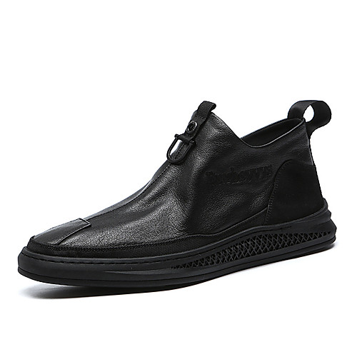 

Men's Boots Vintage British Daily PU Warm Booties / Ankle Boots Black Fall Winter