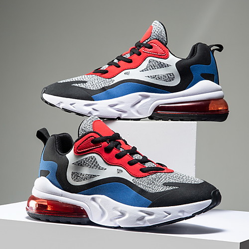 

Men's Trainers Athletic Shoes Sporty Casual Athletic Running Shoes Basketball Shoes Tissage Volant Breathable Non-slipping Wear Proof Black and White Dusty Rose Black / Blue Fall