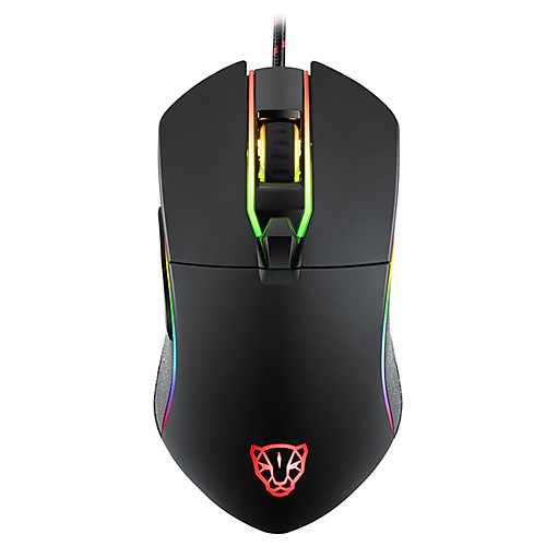 

MOTOSPEED V30 Wired USB Gaming Mouse RGB Breathing Light 3500 dpi 6 Adjustable DPI Levels 6 pcs Keys 6 Programmable Keys