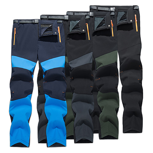 

Men's Hiking Pants Trousers Winter Outdoor Thermal Warm Waterproof Portable Windproof Spandex Pants / Trousers Bottoms Dark Grey Army Green Dark Navy Black Camping / Hiking Hunting Climbing S M L XL