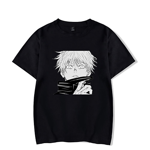 

Inspired by Jujutsu Kaisen Cosplay Costume T-shirt Polyester / Cotton Blend Graphic Prints Printing Harajuku Graphic T-shirt For Women's / Men's