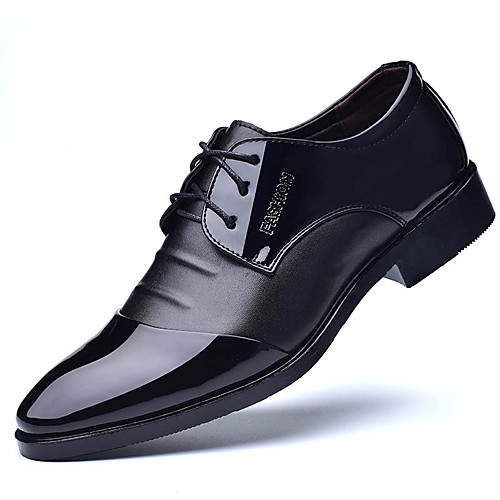 

Men's Oxfords Business Casual Daily Office & Career Walking Shoes PU Non-slipping Shock Absorbing Wear Proof Black Brown Fall Spring