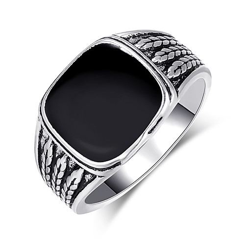 

solid 925 sterling silver onyx stone turkish handmade luxury men's ring (9)