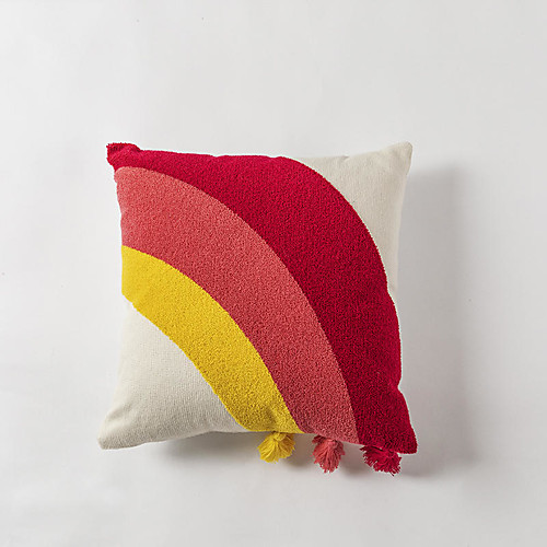 

1 pcs Cotton Pillow Cover, Art Deco 3D Luxury Modern Square Zipper Traditional Classic
