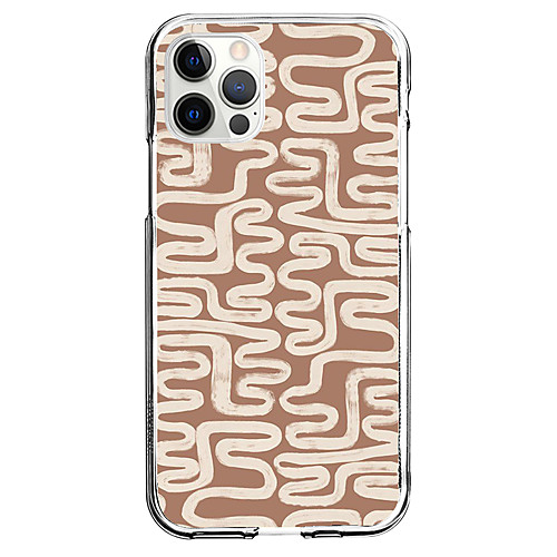 

Lines / Waves Curve Phone Case For Apple iPhone 12 iPhone 11 iPhone 12 Pro Max Unique Design Protective Case Shockproof Back Cover TPU