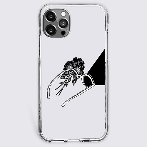 

Anime Black & White Phone Case For Apple iPhone 12 iPhone 11 iPhone 12 Pro Max Unique Design Protective Case Shockproof Back Cover TPU