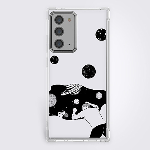 

Anime Black & White Phone Case For Samsung S21 S21 Plus S21 Ultra Unique Design Protective Case Shockproof Back Cover TPU