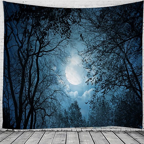 

Wall Tapestry Art Decor Blanket Curtain Hanging Home Bedroom Living Room Decoration Forest View