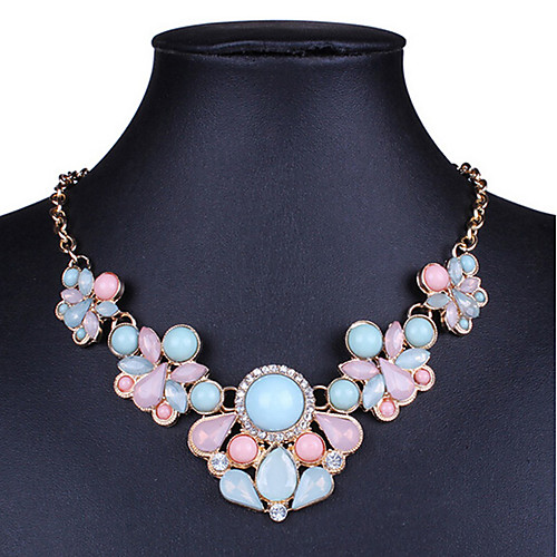 

Women's Choker Necklace Collar Necklace Tassel Precious Vintage Boho Resin Chrome Rainbow 45 cm Necklace Jewelry For Christmas Halloween Party Evening Street Gift