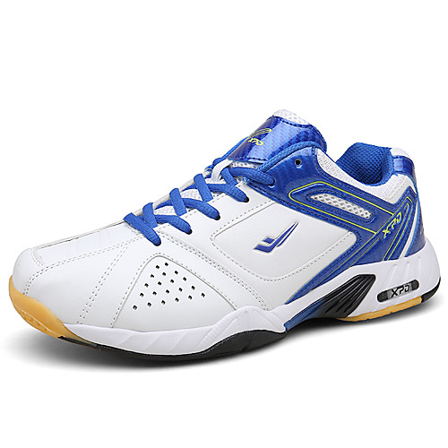 

Men's Trainers Athletic Shoes Sporty Outdoor Tennis Shoes Leather Non-slipping White / Blue Fall Spring