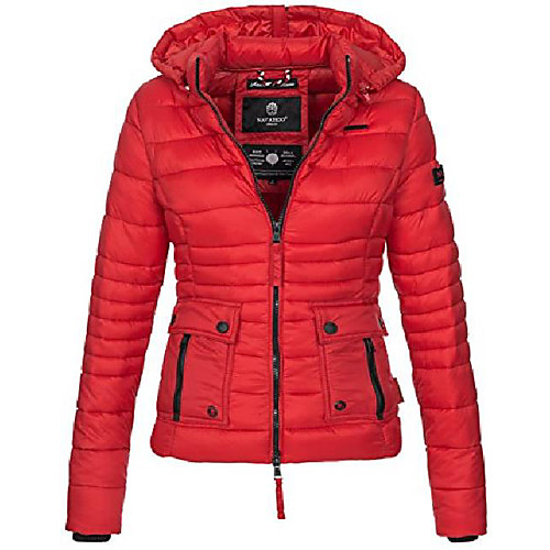 

ladies jacket quilted jacket transition jacket quilted hood 11 colors b602 [b602-red-gr.m]