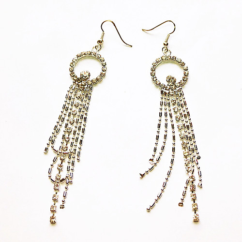 

Women's Drop Earrings Tassel Fringe Precious Fashion Earrings Jewelry Gold For Christmas Party Evening Street Gift Date 1 Pair