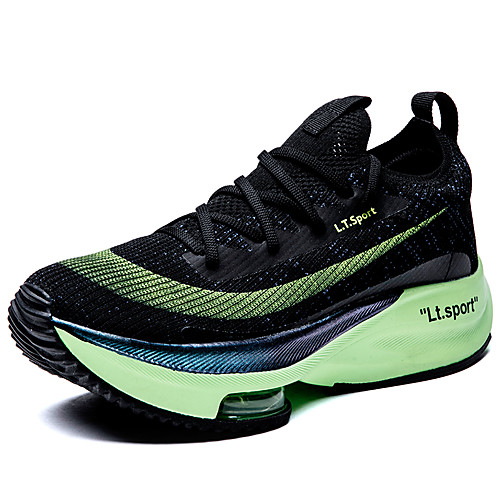 

Men's Trainers Athletic Shoes Sporty Casual Athletic Running Shoes Basketball Shoes Tissage Volant Breathable Non-slipping Wear Proof Black / Red White Black Fall