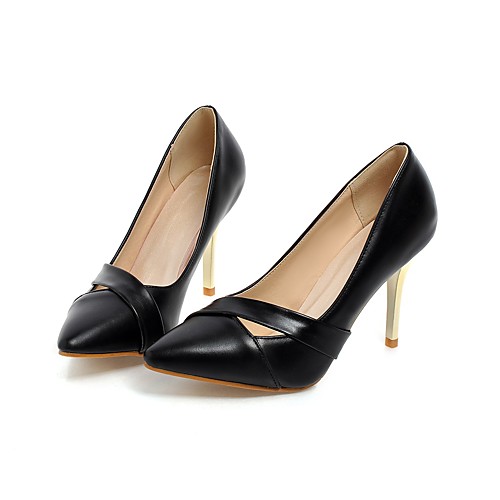 

Women's Wedding Shoes Stiletto Heel Pointed Toe Wedding Pumps Wedding Daily PU Synthetics Black Pink Green