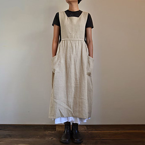 

Women's Shift Dress Midi Dress Wine Black Beige Sleeveless Solid Color Spring Summer Casual Loose 2021 S M L XL XXL 3XL 4XL 5XL