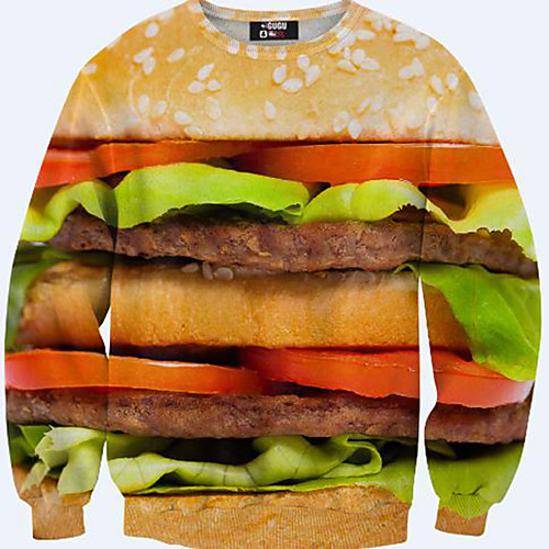 

Women's Pullover Sweatshirt Graphic 3D Print Daily 3D Print Basic Casual Hoodies Sweatshirts Blue Purple Yellow