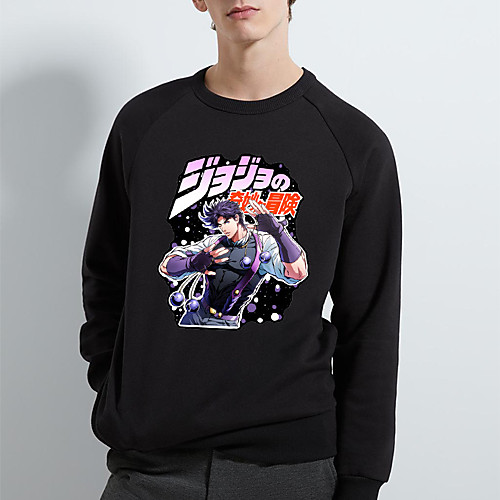 

Inspired by JoJo's Bizarre Adventure JOJO Cosplay Costume Hoodie Polyester / Cotton Blend Graphic Prints Printing Harajuku Graphic Hoodie For Women's / Men's
