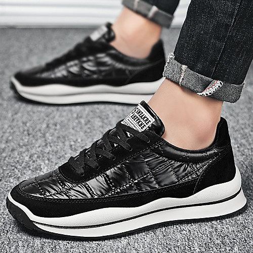 

Men's Trainers Athletic Shoes Casual Daily Outdoor Running Shoes Walking Shoes Nappa Leather Black Silver Summer