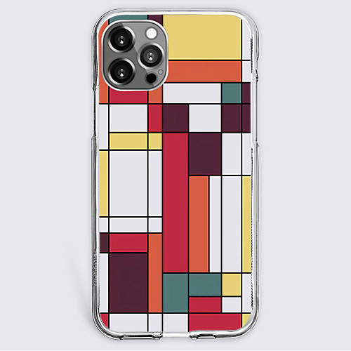 

Grid / Plaid Patterns Fashion Phone Case For Apple iPhone 12 iPhone 11 iPhone 12 Pro Max Unique Design Protective Case Shockproof Back Cover TPU