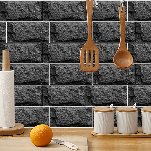 

imitation retro ceramic tile kitchen sticker waterproof and oil-proof hetite flake self-adhesive decorative wall sticker 15cm30cm6pcs