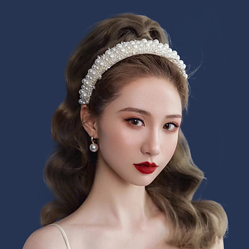 

Cute Sweet Other Material Headpiece with Pearl 1 Piece Wedding / Special Occasion Headpiece