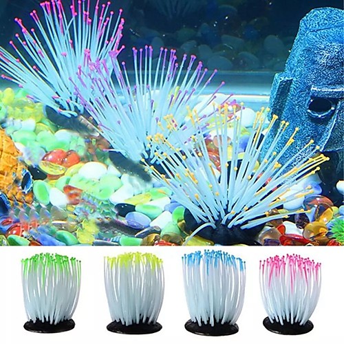 

Aquarium Luminous Simulation Plant Decoration Sea Anemone Fish Tank High Equipment Artificial Aquarium Plant Fishing Accessories