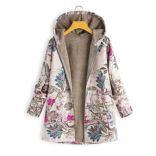 

Women's Fall Winter Coat Casual / Daily Jacket A B / Plus Size / Cotton