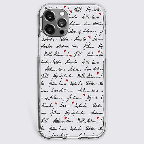 

Novelty Letter Phone Case For Apple iPhone 12 iPhone 11 iPhone 12 Pro Max Unique Design Protective Case Shockproof Back Cover TPU