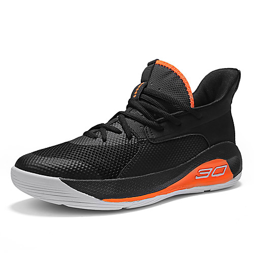 

Unisex Trainers Athletic Shoes Sporty Outdoor Basketball Shoes Mesh Non-slipping Orange / Black White Orange Fall Spring