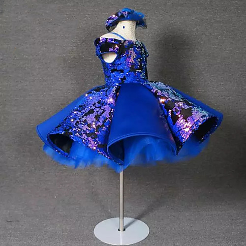 

Princess Knee Length Flower Girl Dresses Party Satin Short Sleeve Spaghetti Strap with Appliques