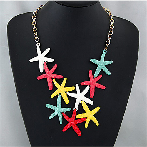 

Women's Choker Necklace Retro Star Fashion Alloy Rainbow 50 cm Necklace Jewelry 1pc For Party Evening Gift Festival
