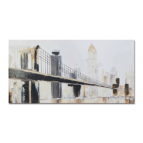 

Oil Painting Hand Painted Horizontal Abstract Animals Modern Stretched Canvas