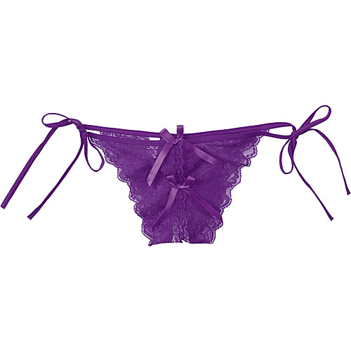 

Women's Normal Lace / Hole G-strings & Thongs Panties Micro-elastic Low Waist 1 PC Blue One-Size