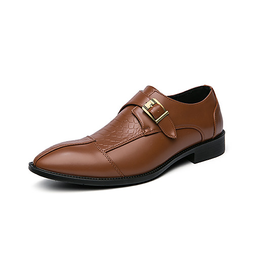

Men's Oxfords Printed Oxfords Snakeskin Shoes Business Vintage Classic Daily Party & Evening Patent Leather Synthetics Non-slipping Height-increasing Wear Proof Black Brown Fall Winter