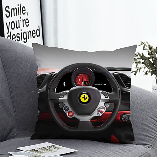 

1 pcs Polyester Pillow Cover Pillow Cover & Insert Simple Classic Square Zipper Polyester Traditional Classic
