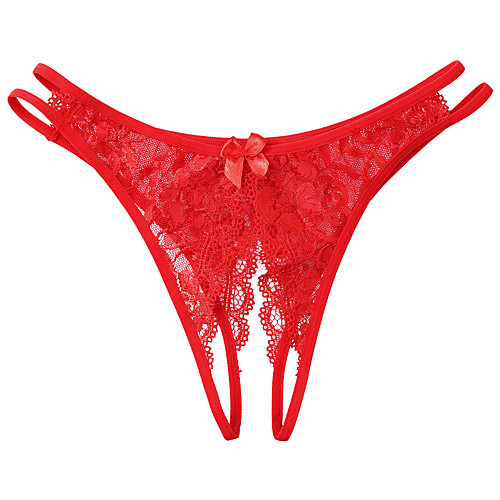 

Women's Normal Lace / Hole G-strings & Thongs Panties Micro-elastic Low Waist 1 PC Blue One-Size