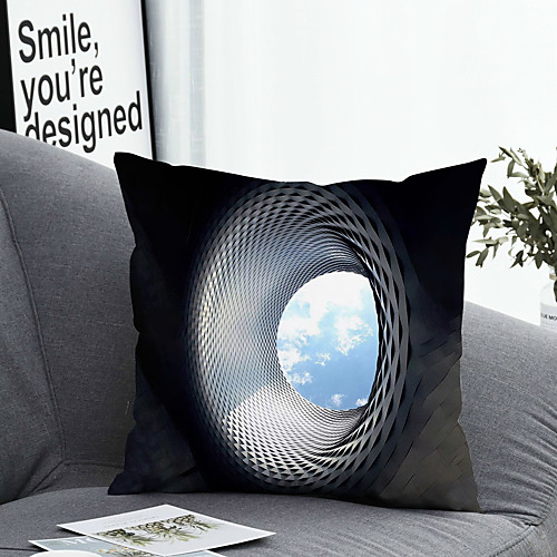 

1 pcs Polyester Pillow Cover Pillow Cover & Insert Simple Classic Square Zipper Polyester Traditional Classic