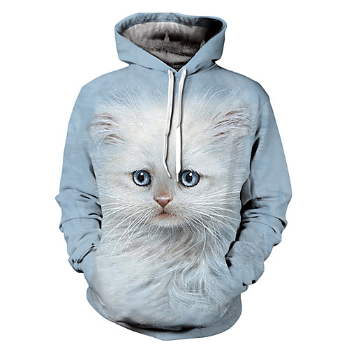 

Men's Pullover Hoodie Sweatshirt 3D Print Hooded 3D Print 3D Print Hoodies Sweatshirts Long Sleeve Loose Yellow Rainbow White