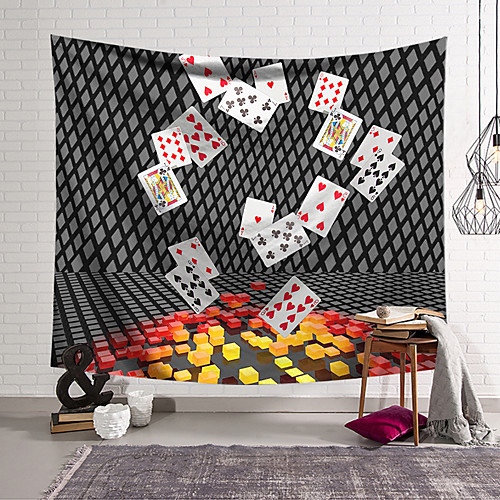 

Wall Tapestry Art Decor Blanket Curtain Hanging Home Bedroom Living Room Decoration Polyester Fantasy Poker