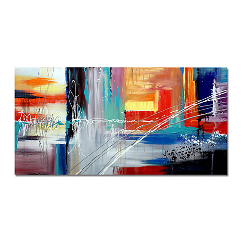 

Oil Painting Hand Painted Horizontal Abstract Modern Stretched Canvas