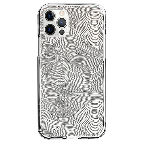 

Lines / Waves Phone Case For Apple iPhone 12 iPhone 11 iPhone 12 Pro Max Unique Design Protective Case Shockproof Pattern Back Cover TPU