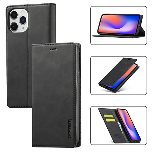 

Multi-function Solid Colored Case For Apple iPhone 12 11 SE2020 Shockproof Wallet with Stand Protective Case PU Leather TPU Cover for iPhone XR XS Max iPhone 8 7