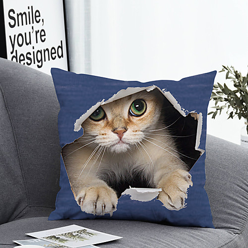 

1 pcs Polyester Pillow Cover Pillow Cover & Insert Simple Classic Square Zipper Polyester Traditional Classic