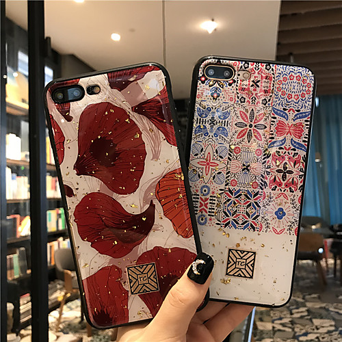 

Phone Case For Apple Back Cover iPhone 12 Pro Max 11 SE 2020 X XR XS Max 8 7 6 Shockproof Glitter Shine Tile Geometric Pattern Glitter Shine TPU