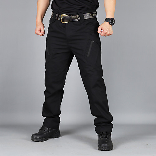 

Men's Casual / Sporty Streetwear Comfort Outdoor Casual Daily Pants Tactical Cargo Trousers Pants Solid Color Full Length Pocket Gray Khaki Green Black