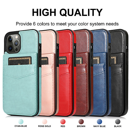 

Retro PU Leather Wallet Case for iPhone 12 11 Pro Max Card Slots Cash Pockets Back Cover For iPhone XS Max XR X 7 8 PLUS SE2020