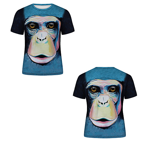 

Men's T shirt 3D Print 3D Rivet Mesh Short Sleeve Casual Tops Black / Navy