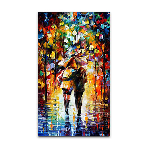 

Oil Painting Hand Painted Vertical Abstract Landscape Modern Rolled Canvas (No Frame)